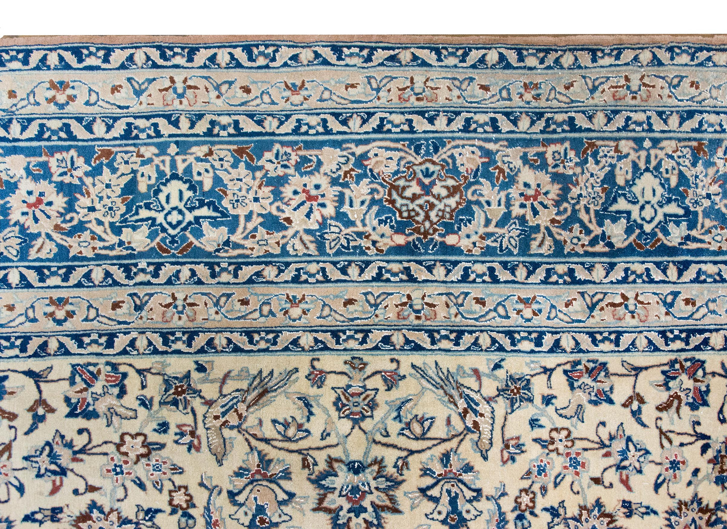 Vintage Persian Nain Rug