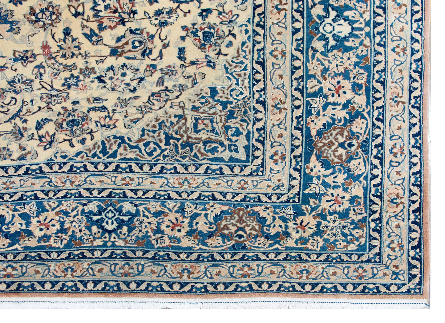 Vintage Persian Nain Rug