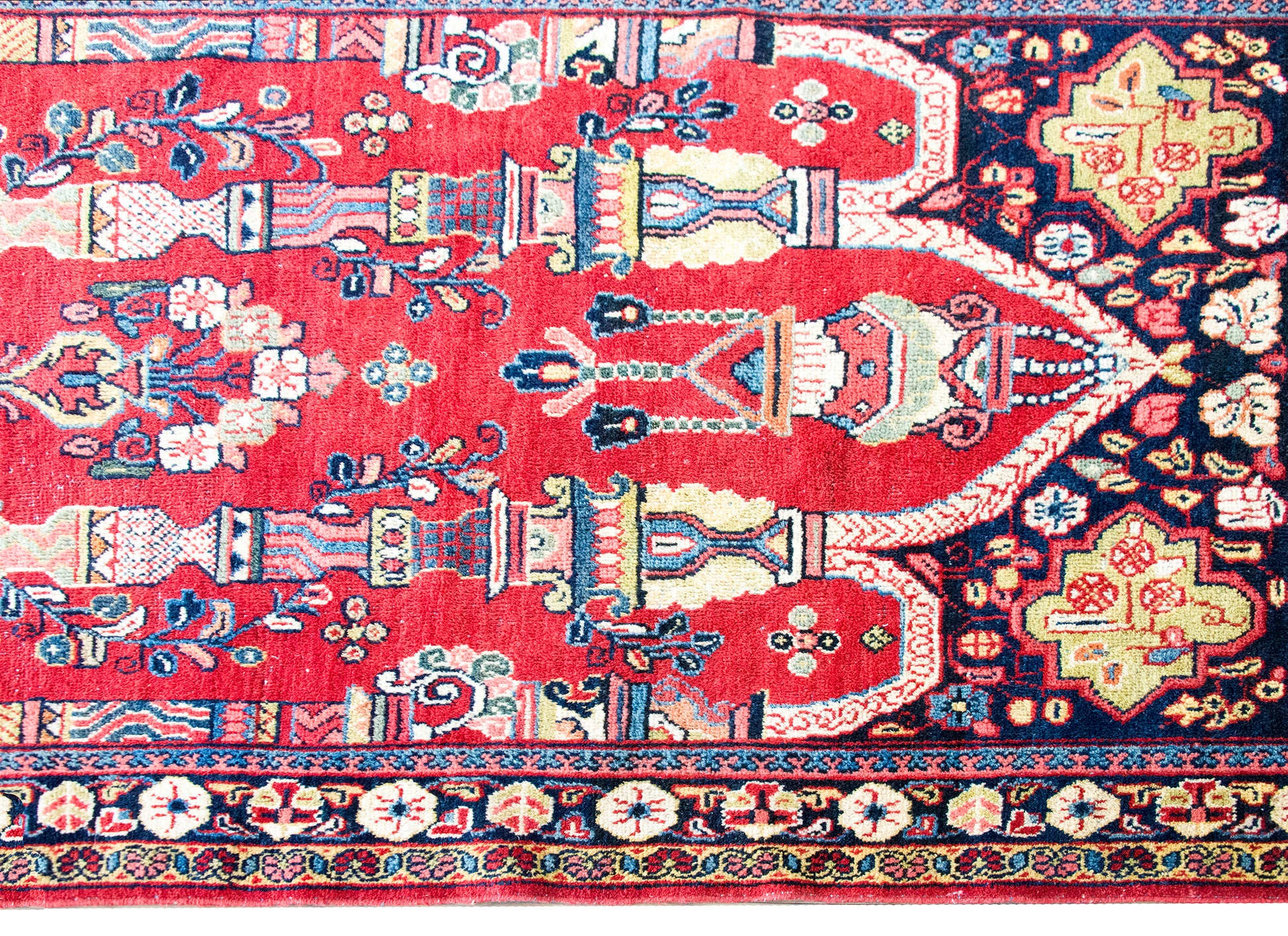 Mid 20th Century Persian Meshkabad Rug For Sale