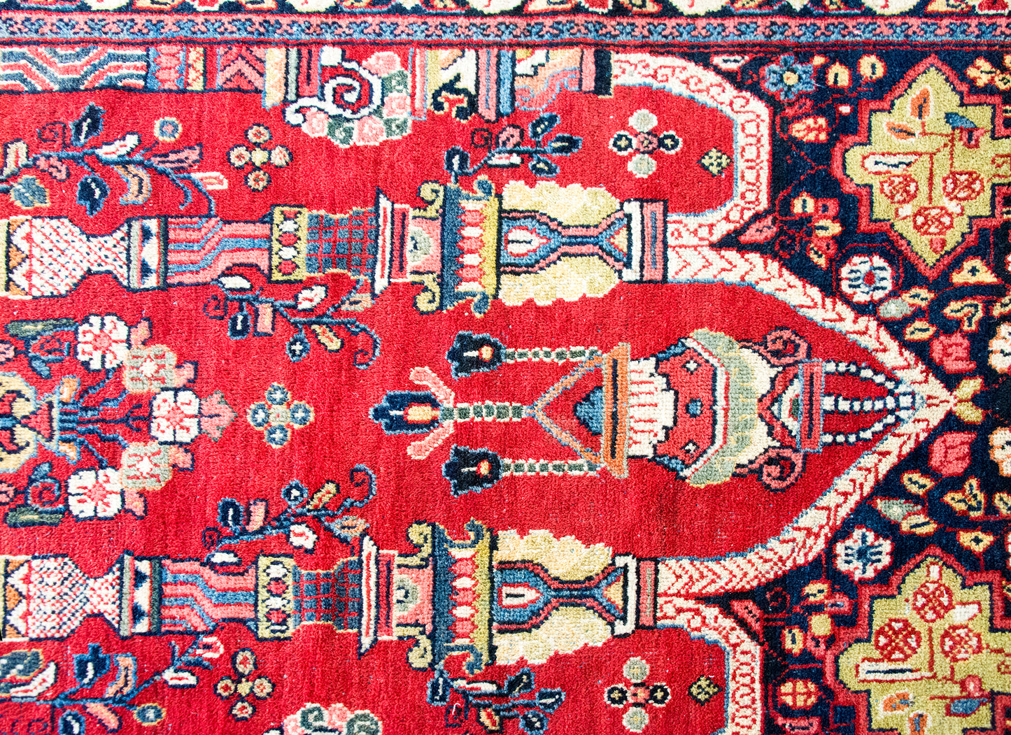 Mid 20th Century Persian Meshkabad Rug For Sale