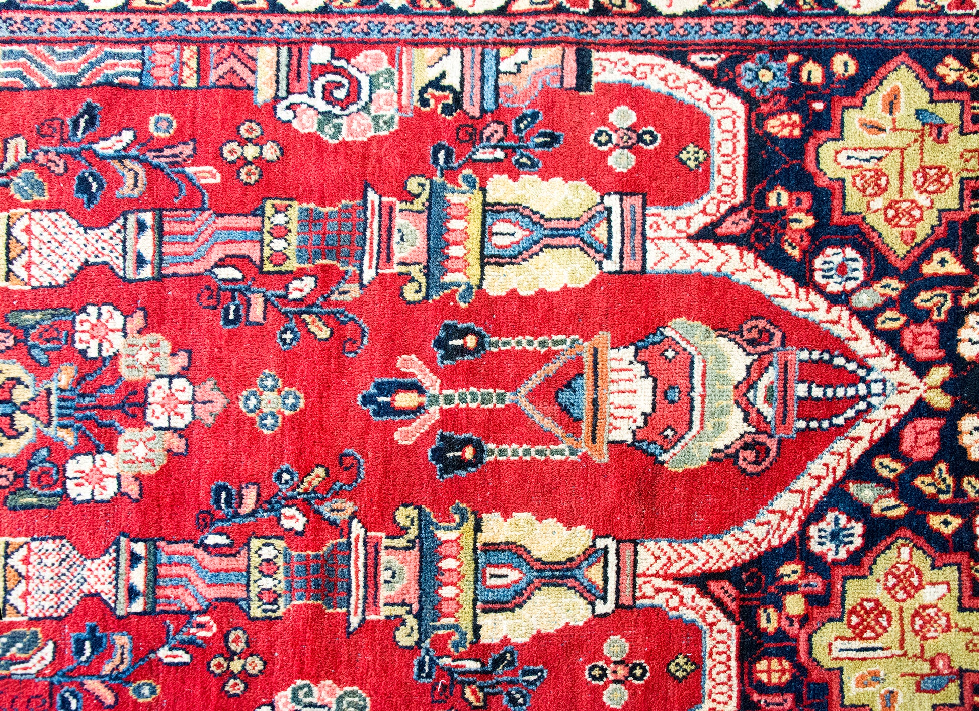 Mid 20th Century Persian Meshkabad Rug For Sale