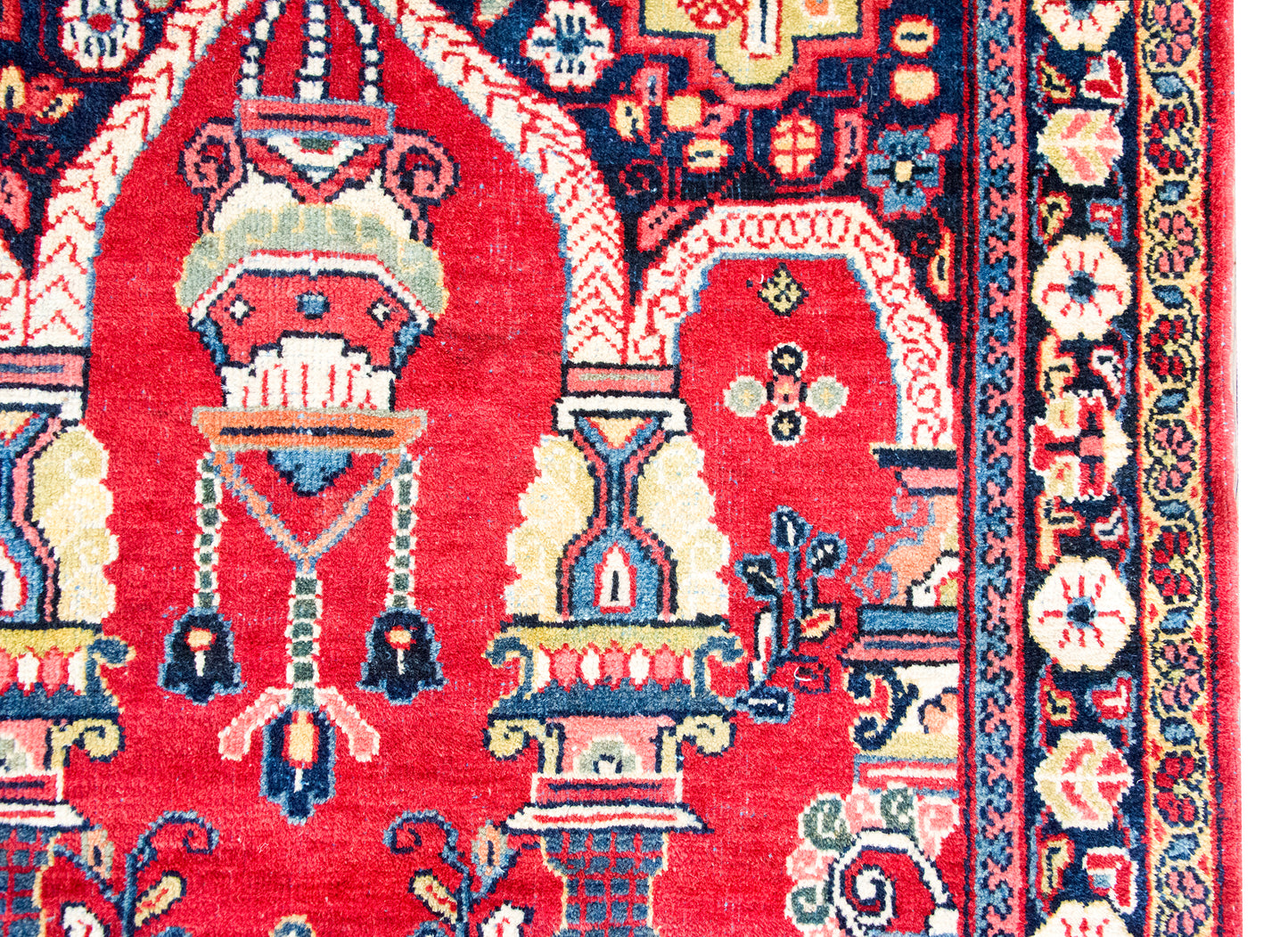 Mid 20th Century Persian Meshkabad Rug For Sale