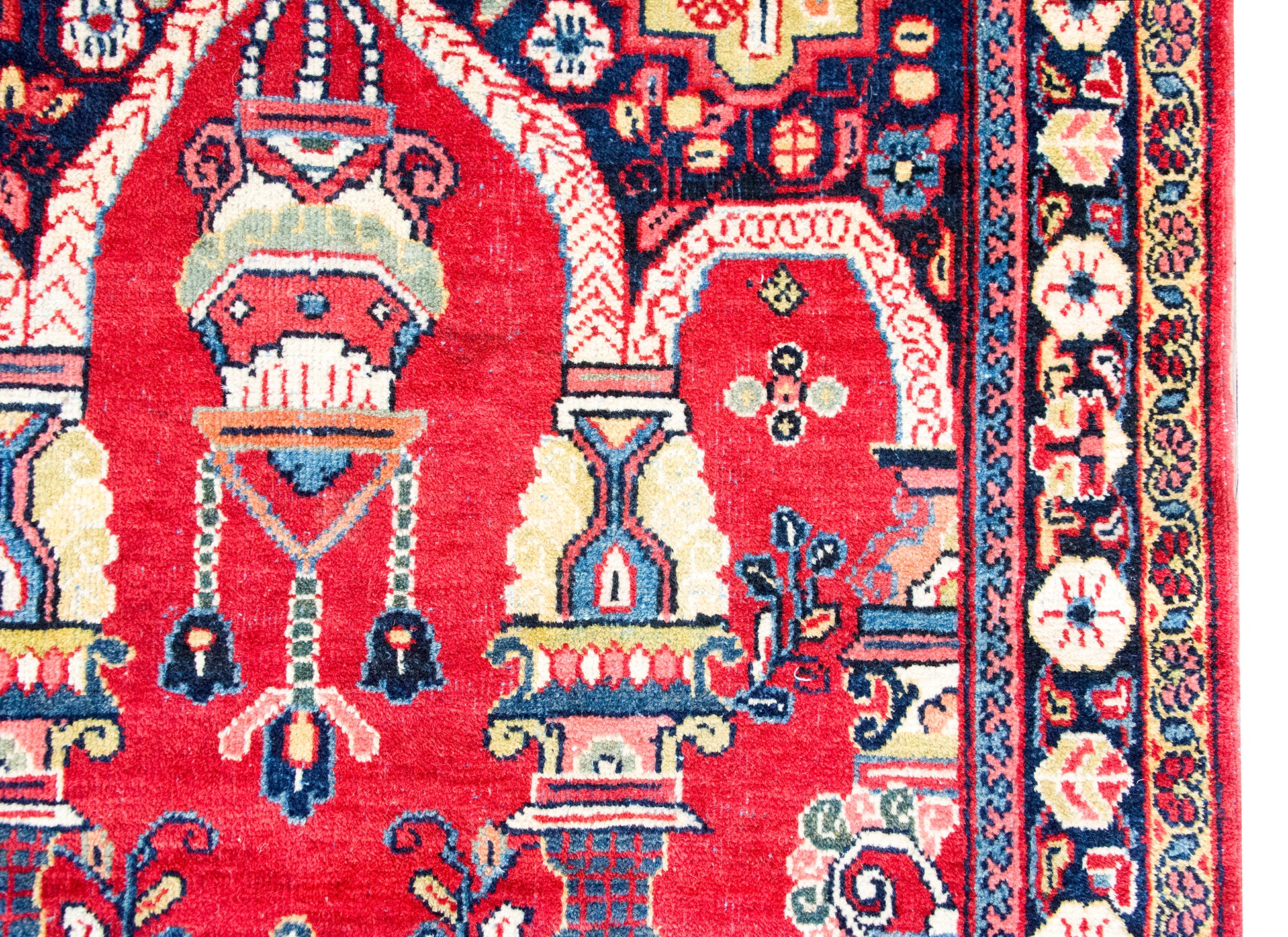 Mid 20th Century Persian Meshkabad Rug For Sale