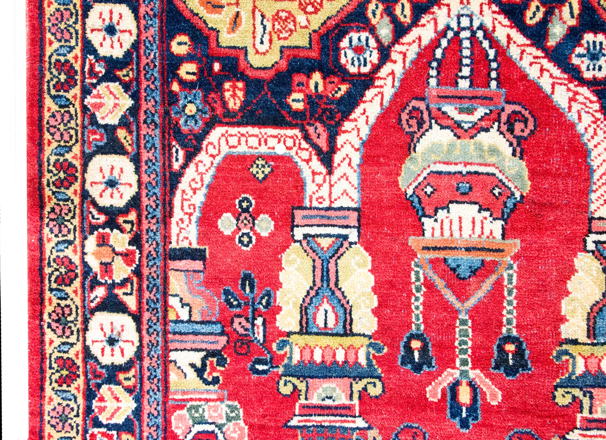 Mid 20th Century Persian Meshkabad Rug For Sale