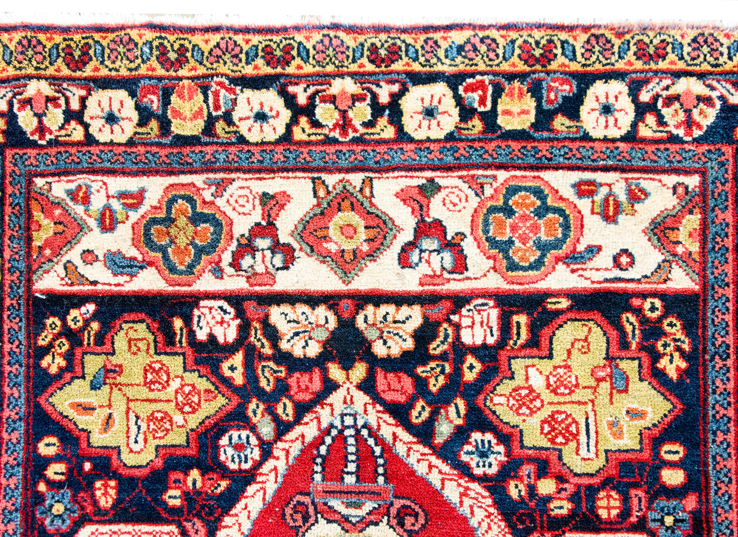 Mid 20th Century Persian Meshkabad Rug For Sale