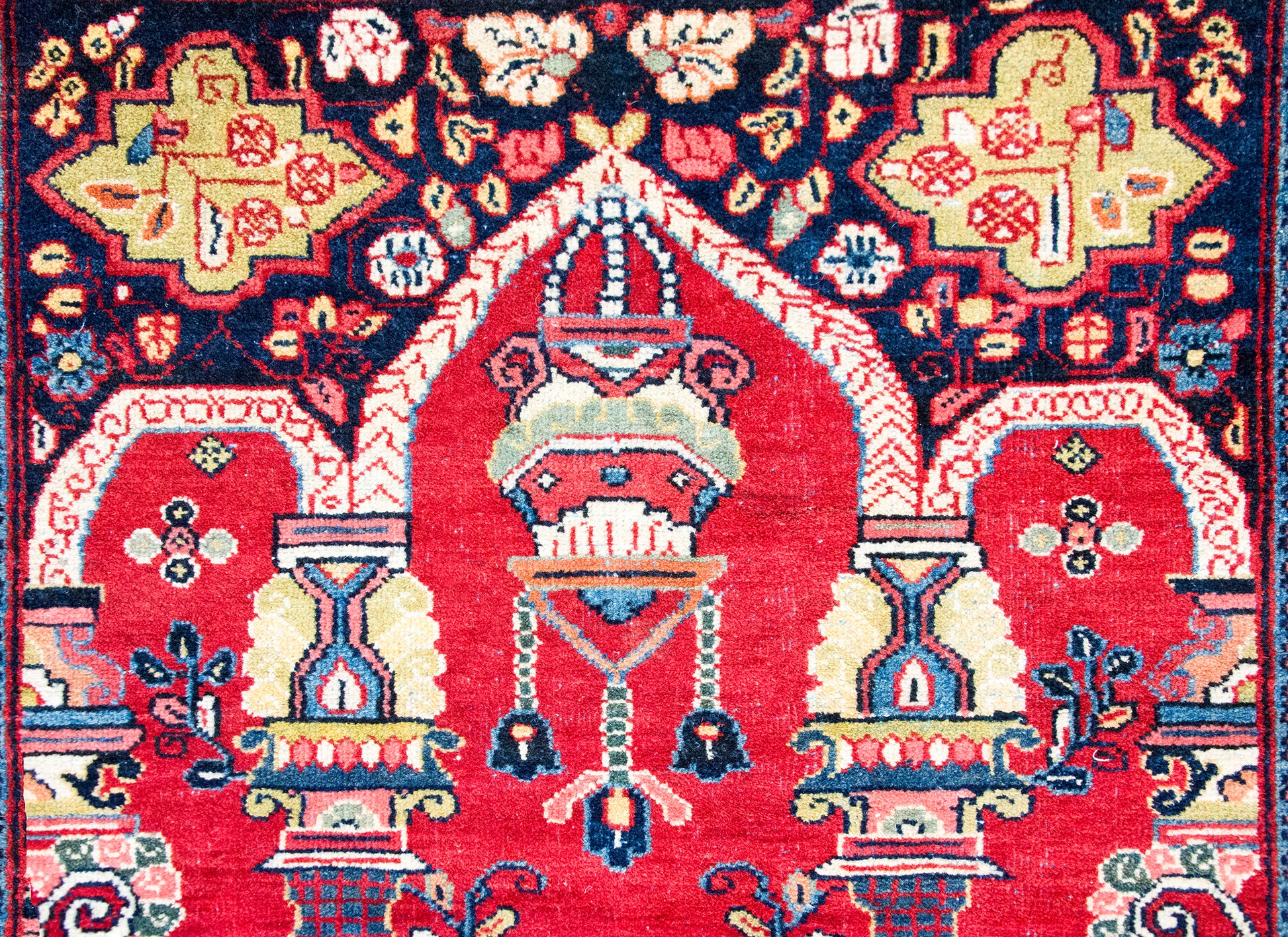 Mid 20th Century Persian Meshkabad Rug For Sale