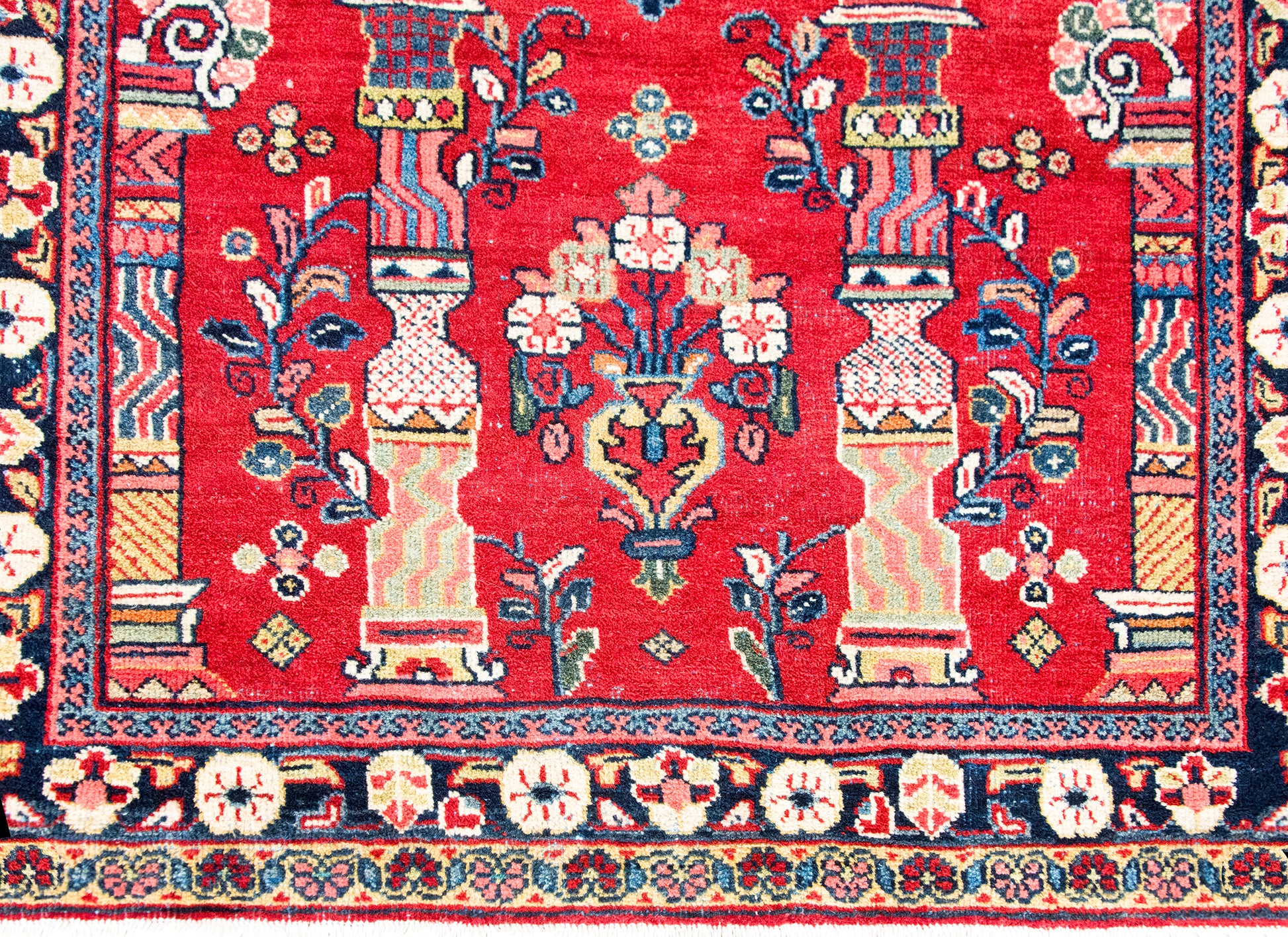 Mid 20th Century Persian Meshkabad Rug For Sale
