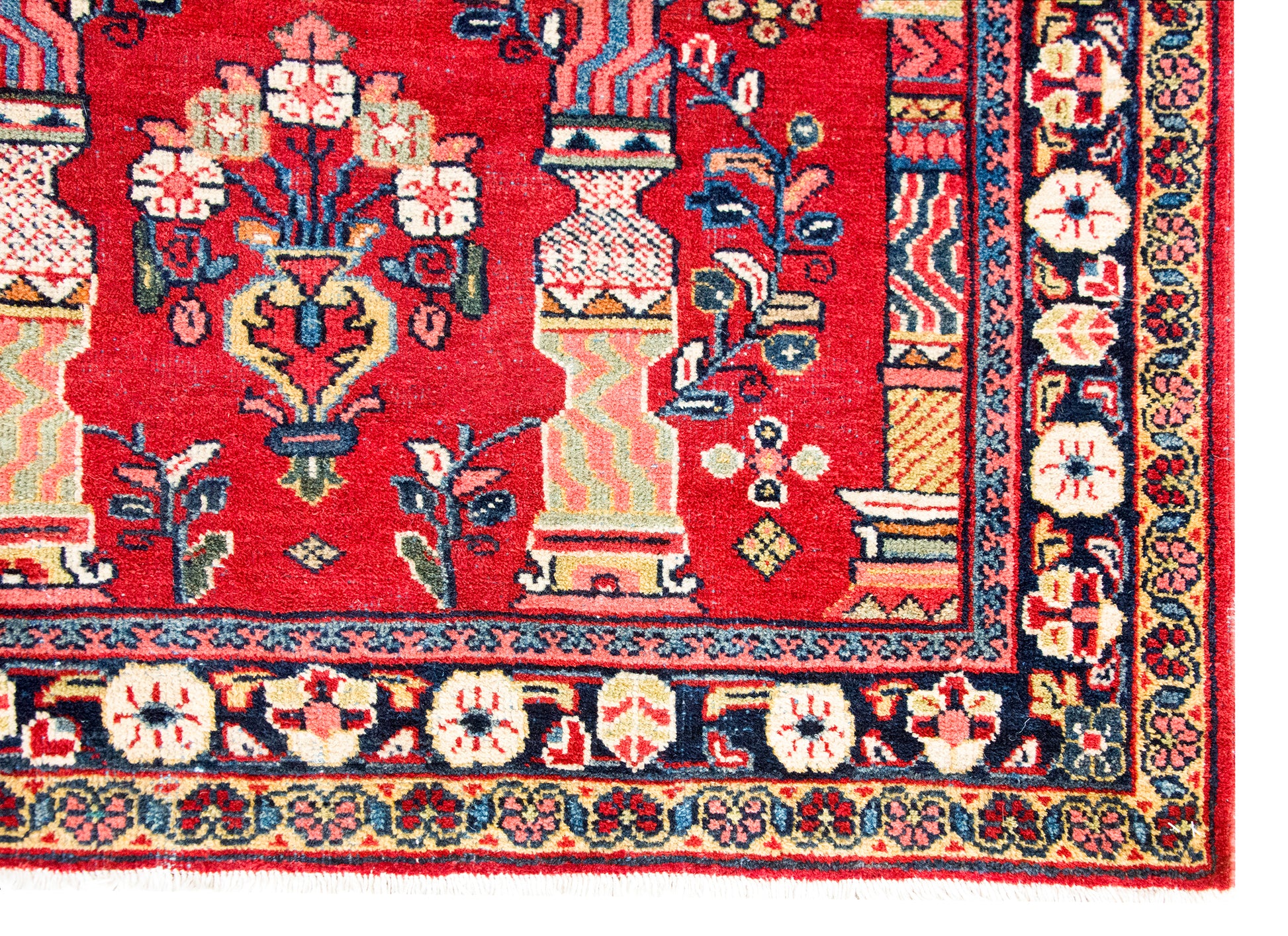 Mid 20th Century Persian Meshkabad Rug For Sale