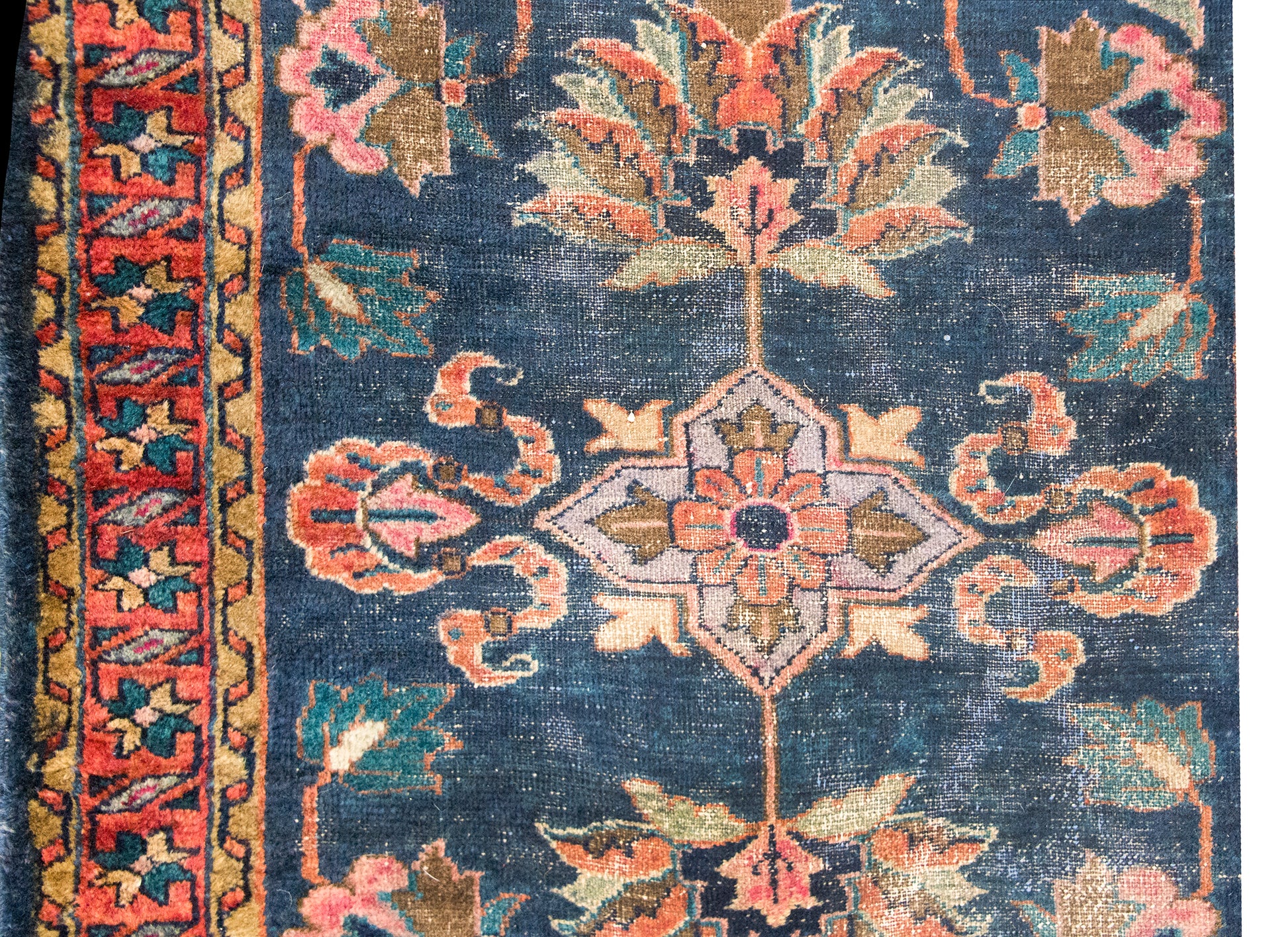 Early 20th Century Persian Lilihan Rug For Sale