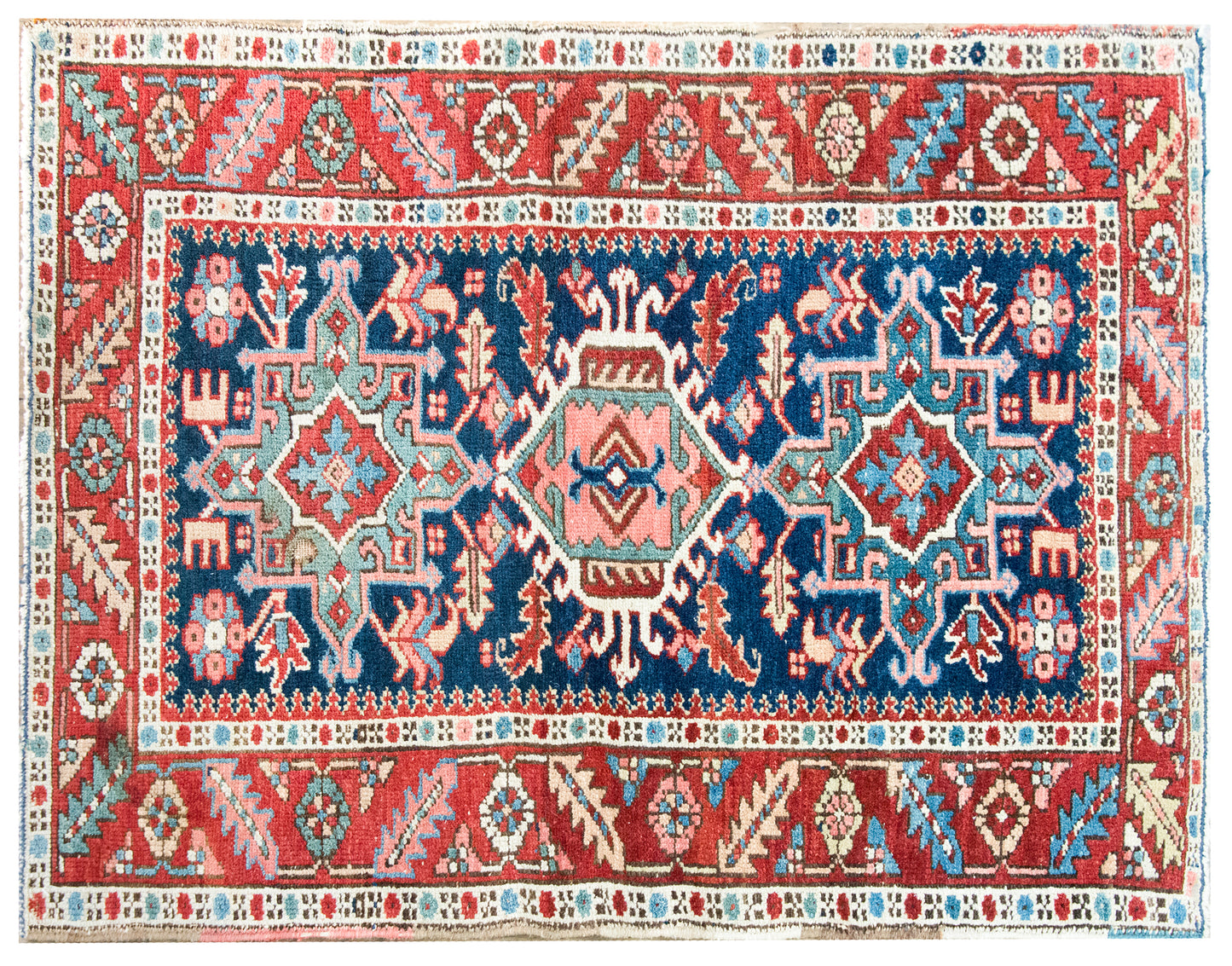Early 20th Century Persian Heriz Rug For Sale