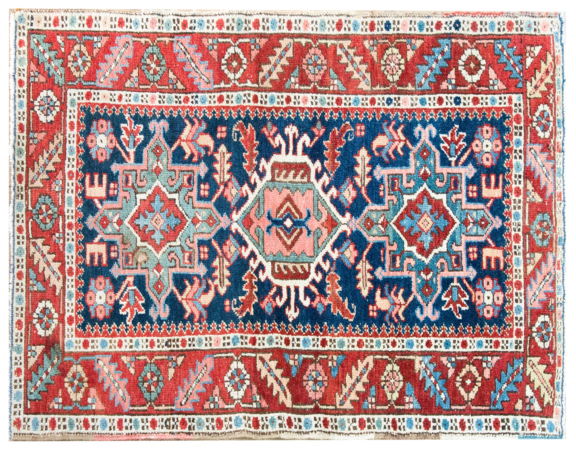 Early 20th Century Persian Heriz Rug For Sale
