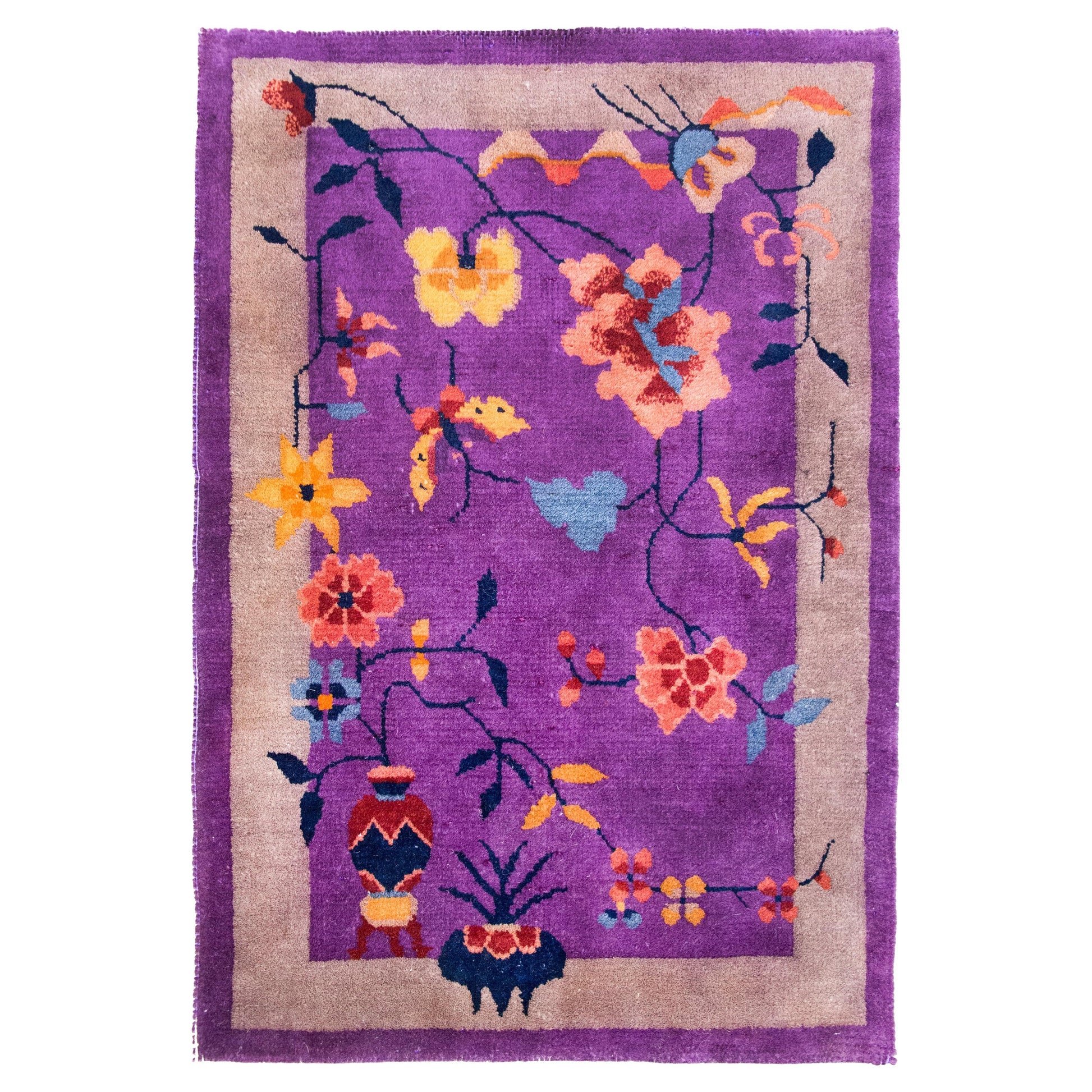 Early 20th Century Chinese Art Deco Rug For Sale