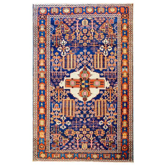 Exquisite Late 19th Century Azari Rug For Sale