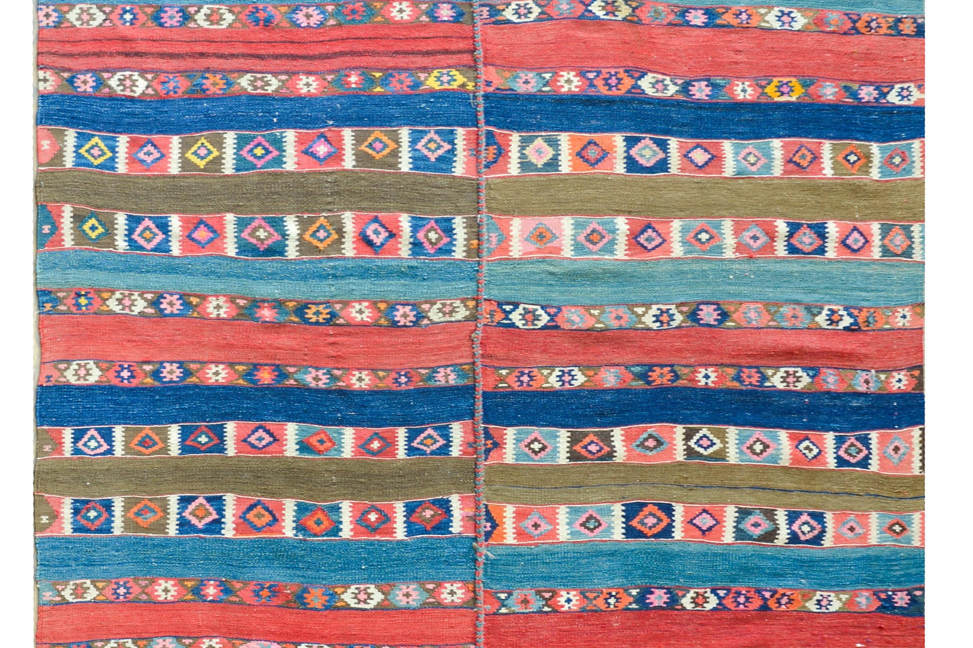 Early 20th Century Shahsavan Kilim Rug For Sale