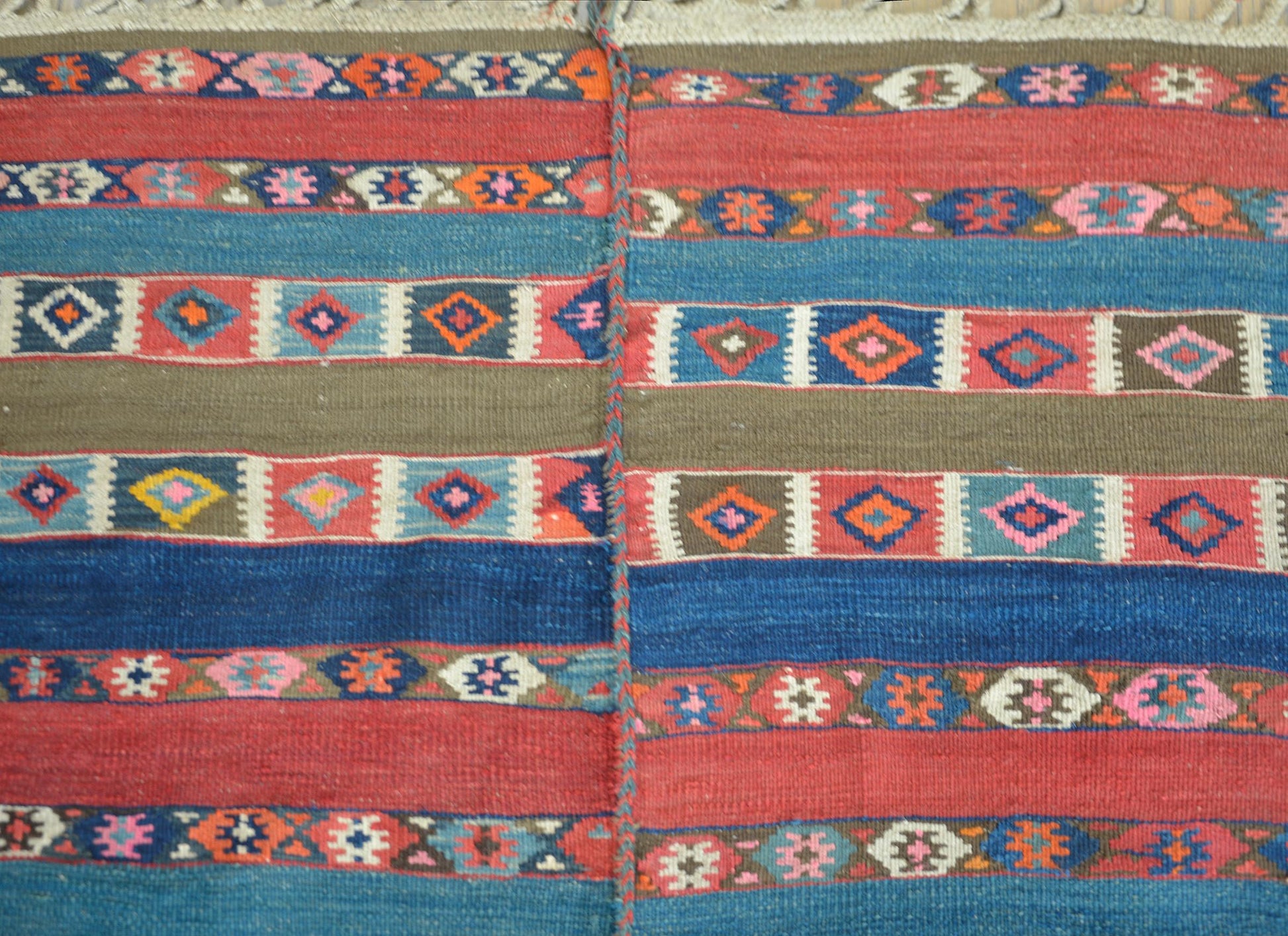 Early 20th Century Shahsavan Kilim Rug For Sale