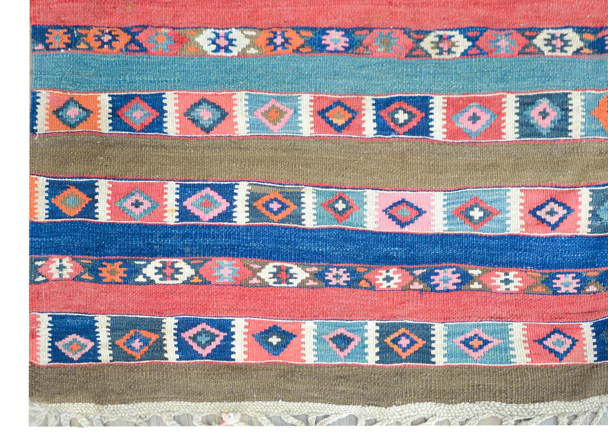 Early 20th Century Shahsavan Kilim Rug For Sale