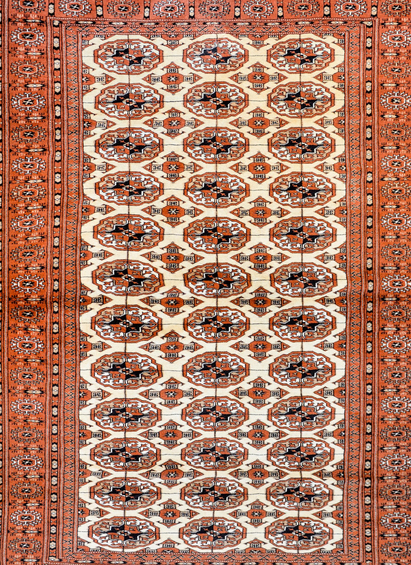 Fantastic Vintage Turkoman Rug For Sale