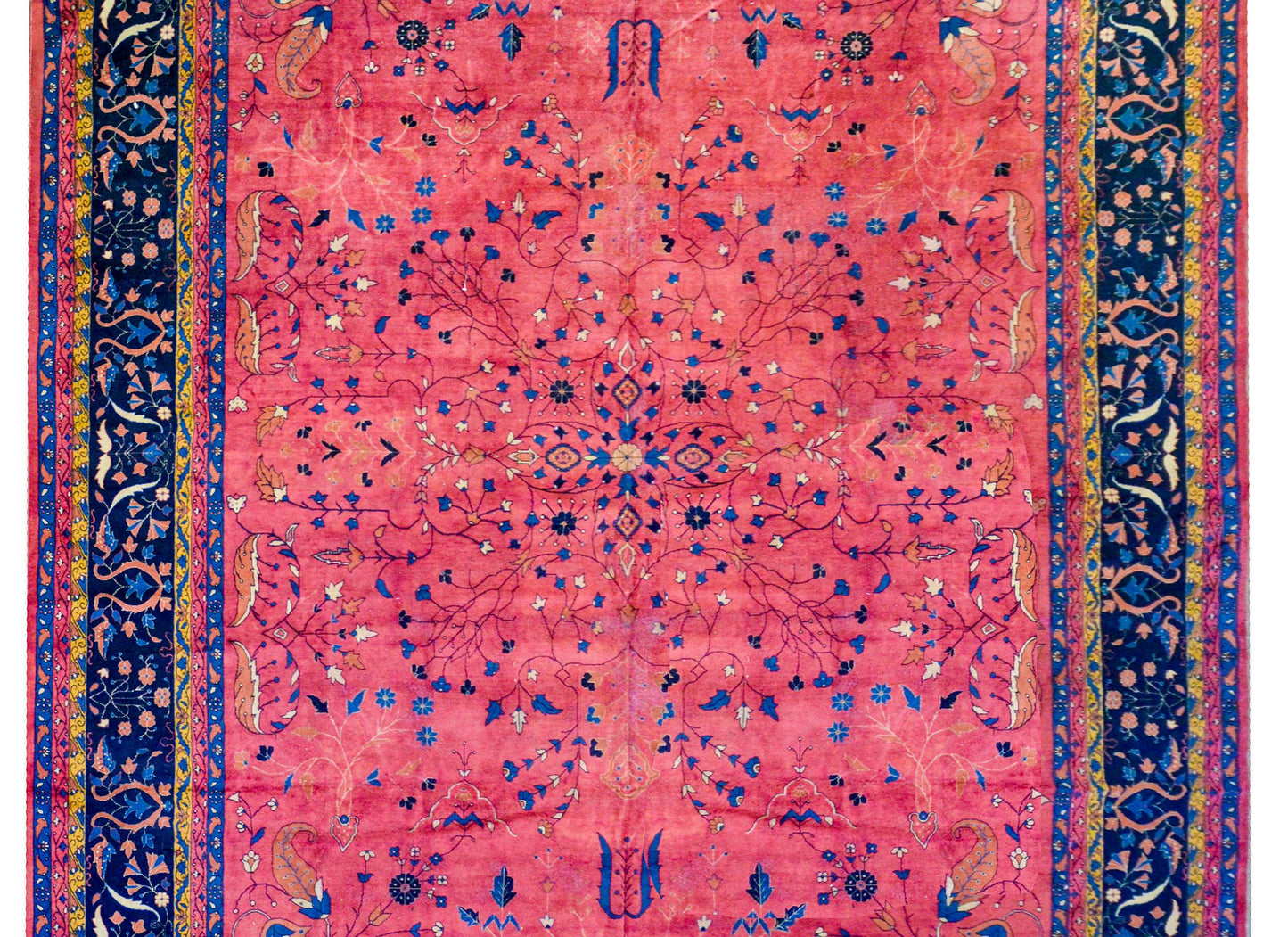 Early 20th Century Palace Size Larestan Rug For Sale