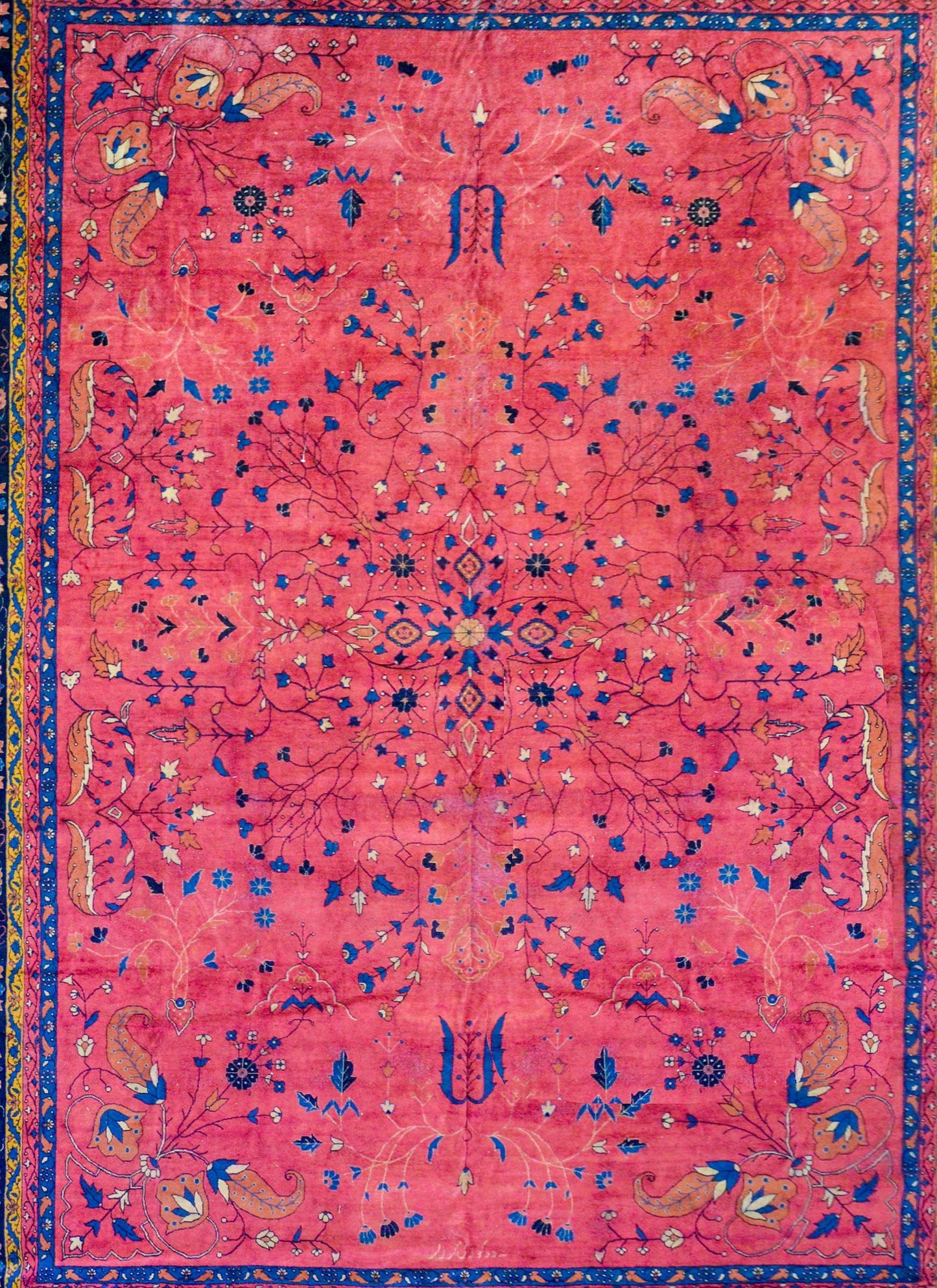 Early 20th Century Palace Size Larestan Rug For Sale