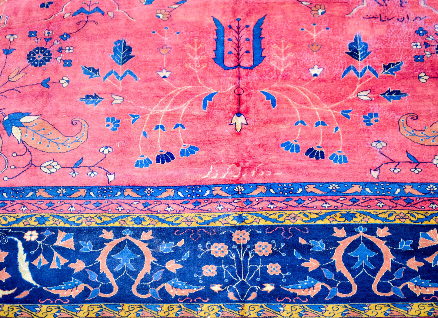 Early 20th Century Palace Size Larestan Rug For Sale