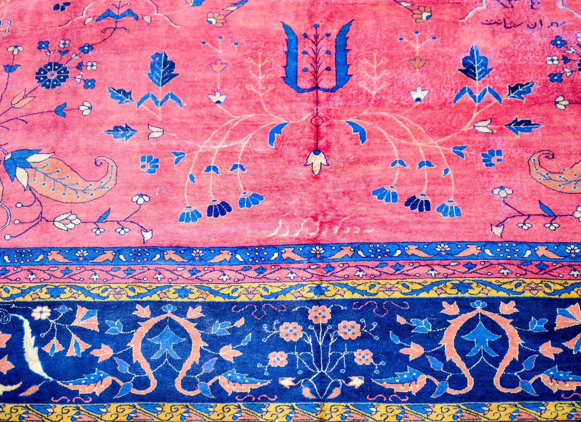 Early 20th Century Palace Size Larestan Rug For Sale