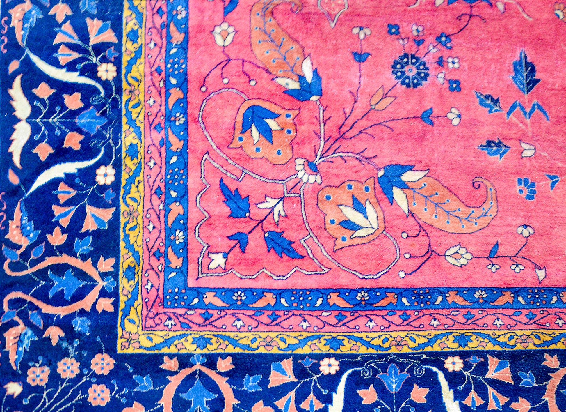 Early 20th Century Palace Size Larestan Rug For Sale