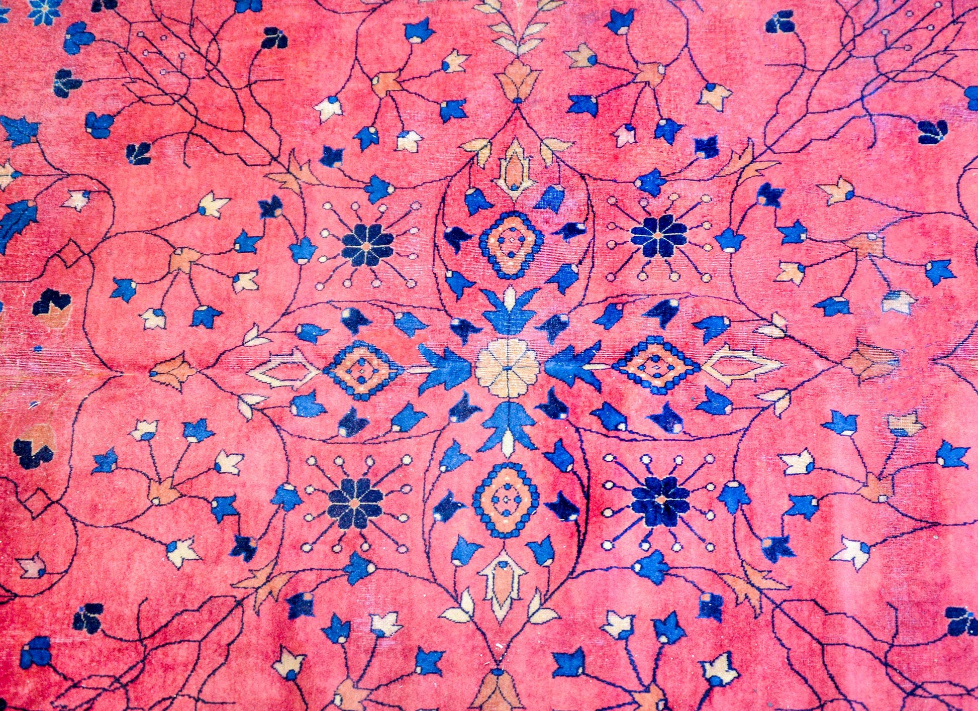 Early 20th Century Palace Size Larestan Rug For Sale