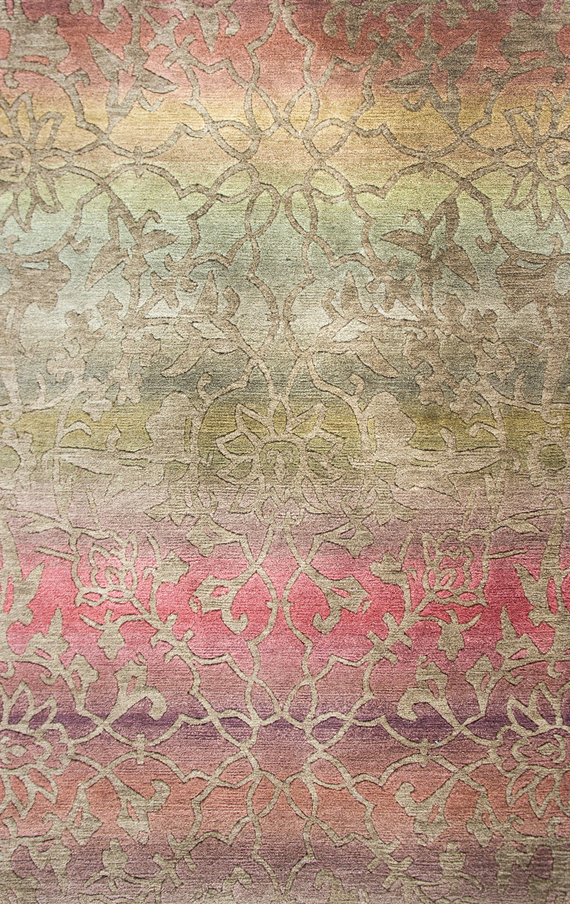 Hand-Knotted Tibetan Rug For Sale