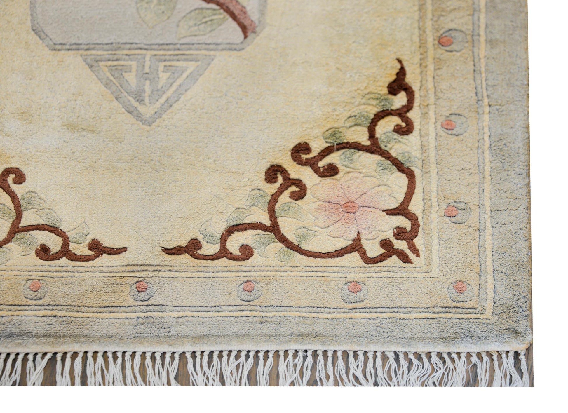 Vintage Chinese Silk Rug For Sale