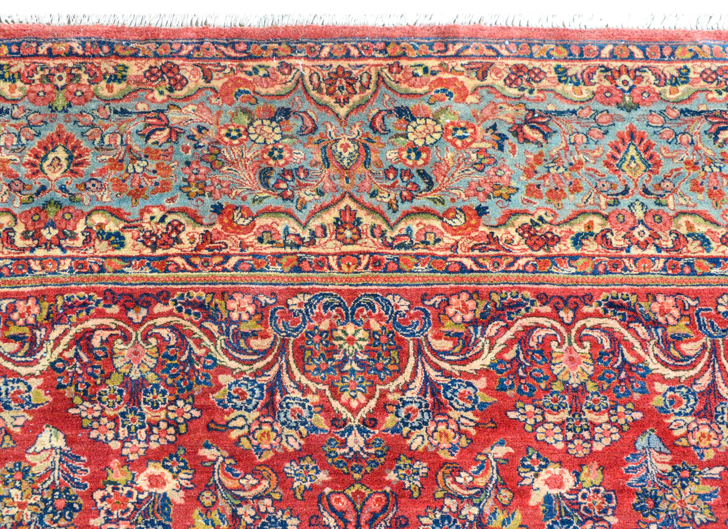 Rare Early 20th Century Square Sarouk Rug For Sale