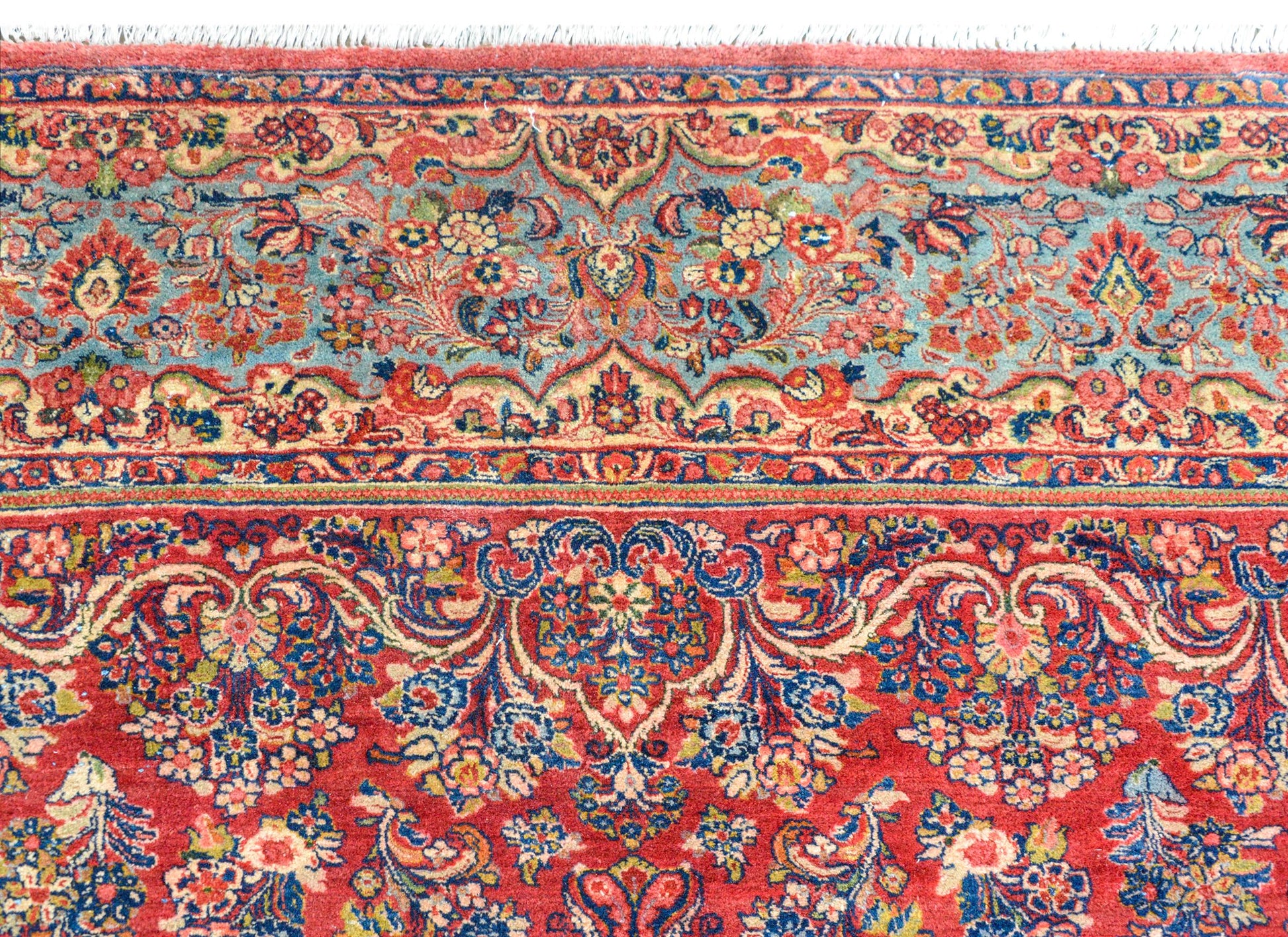 Rare Early 20th Century Square Sarouk Rug For Sale