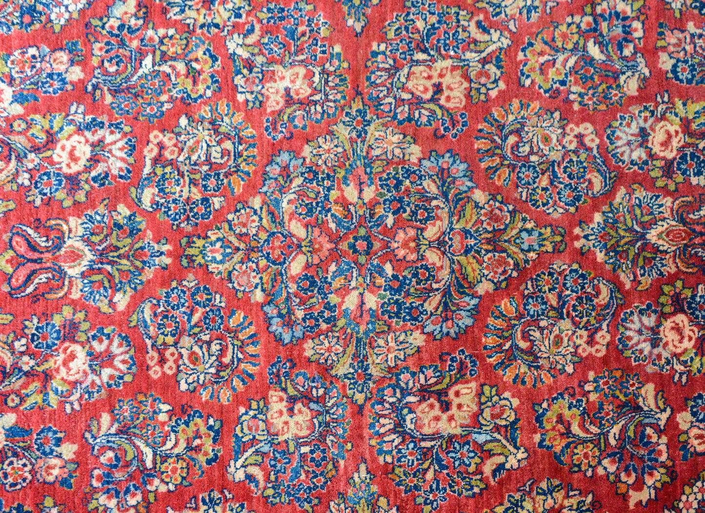 Rare Early 20th Century Square Sarouk Rug For Sale