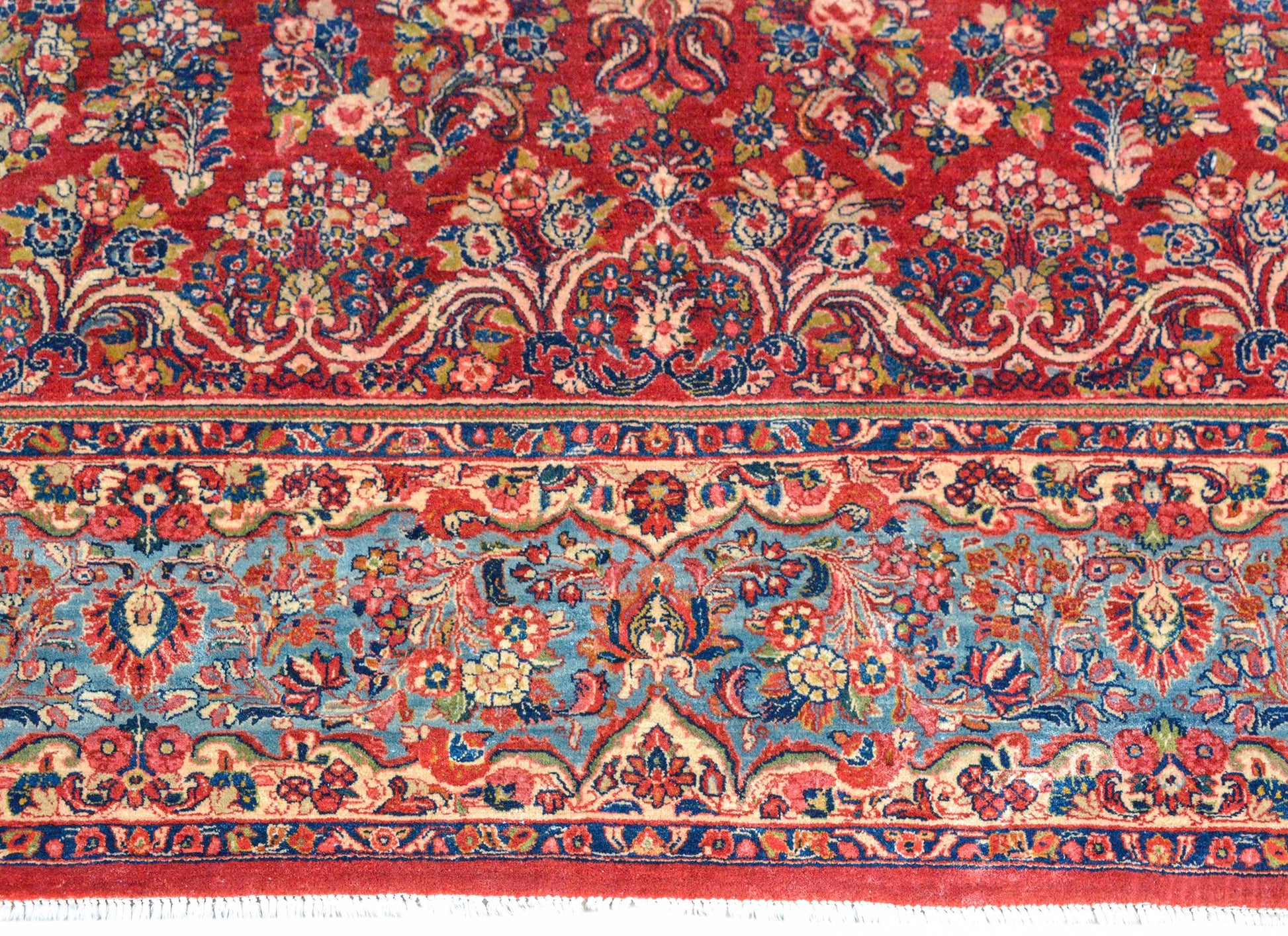 Rare Early 20th Century Square Sarouk Rug For Sale