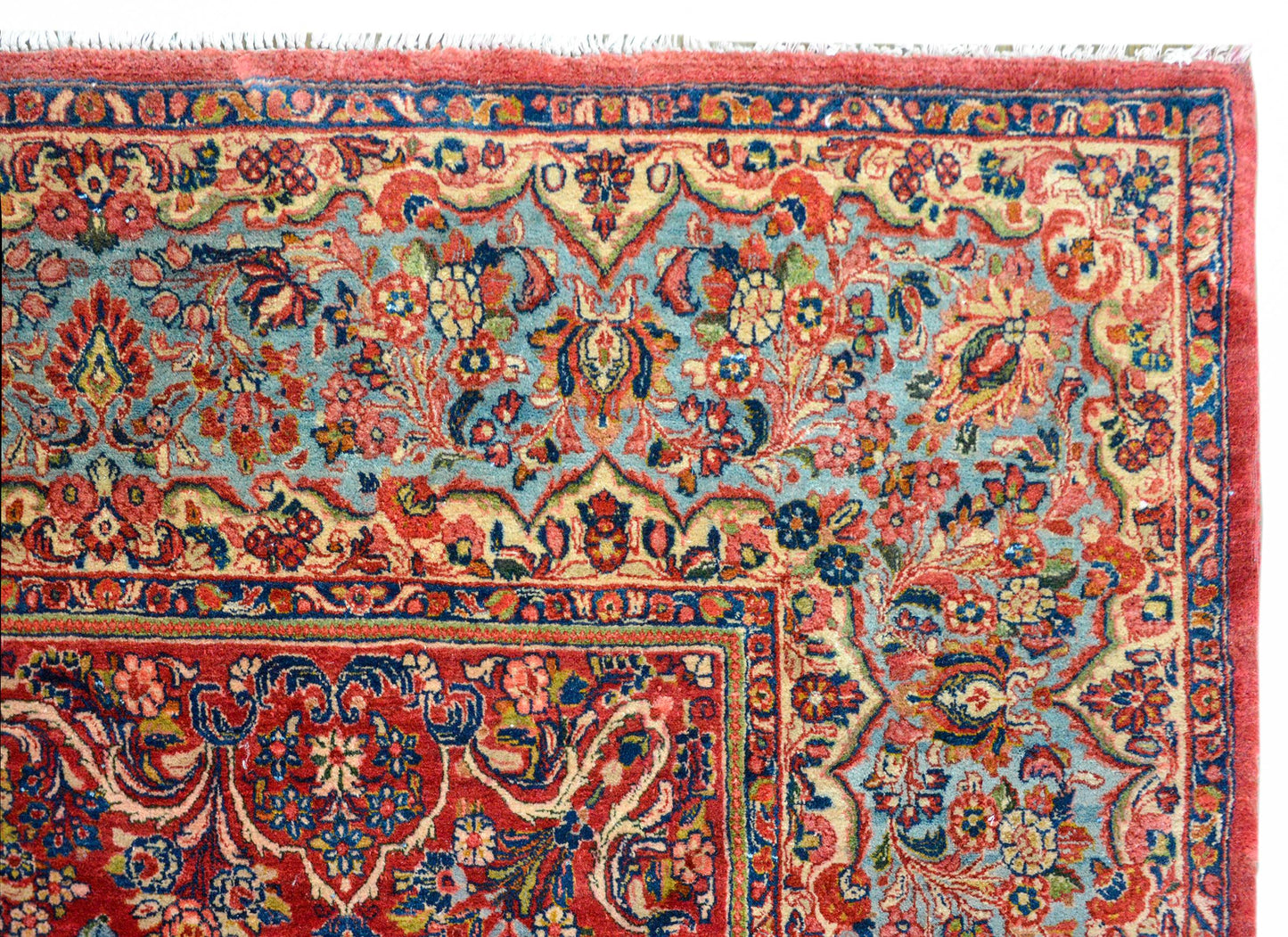 Rare Early 20th Century Square Sarouk Rug For Sale