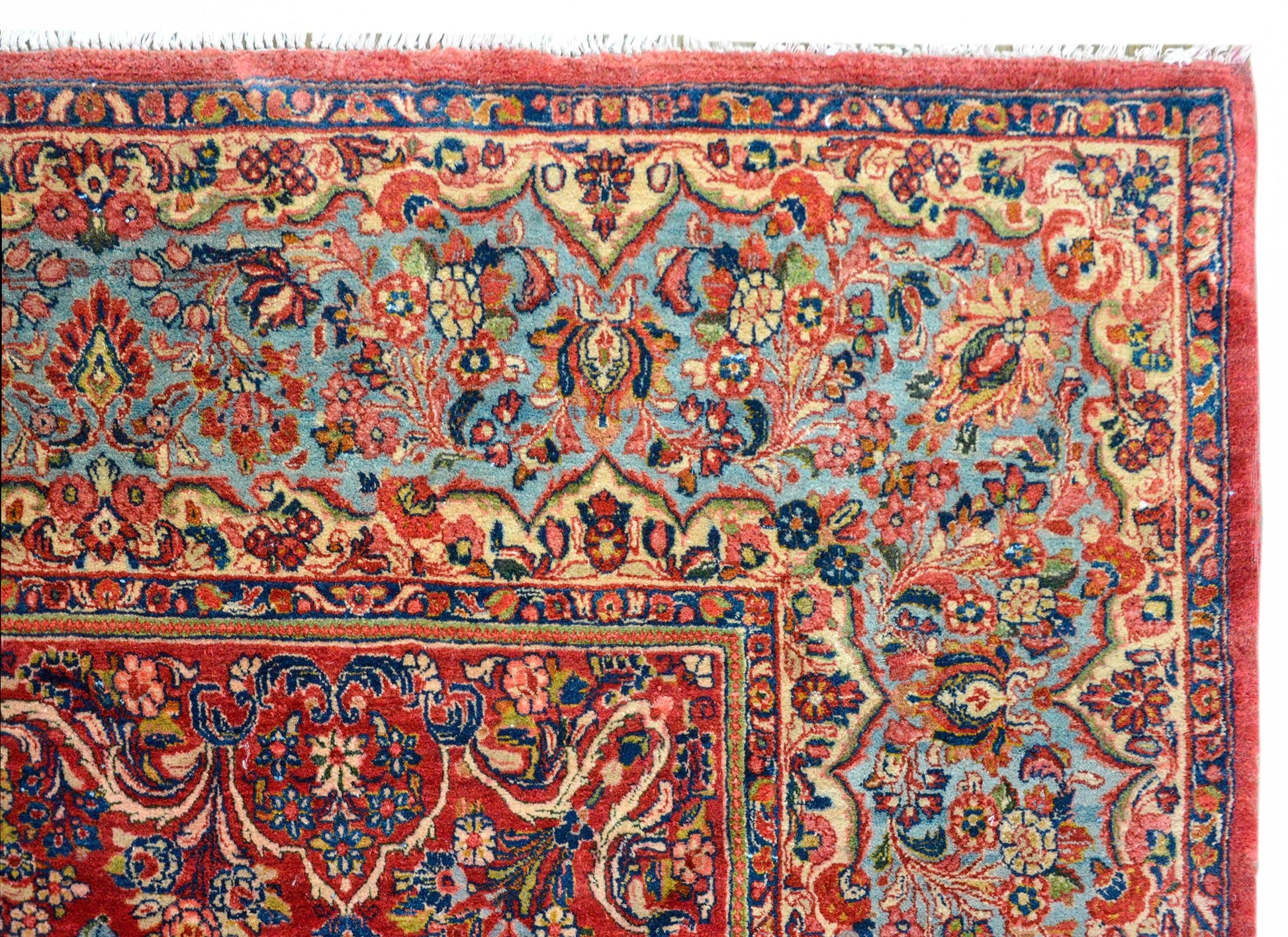 Rare Early 20th Century Square Sarouk Rug For Sale