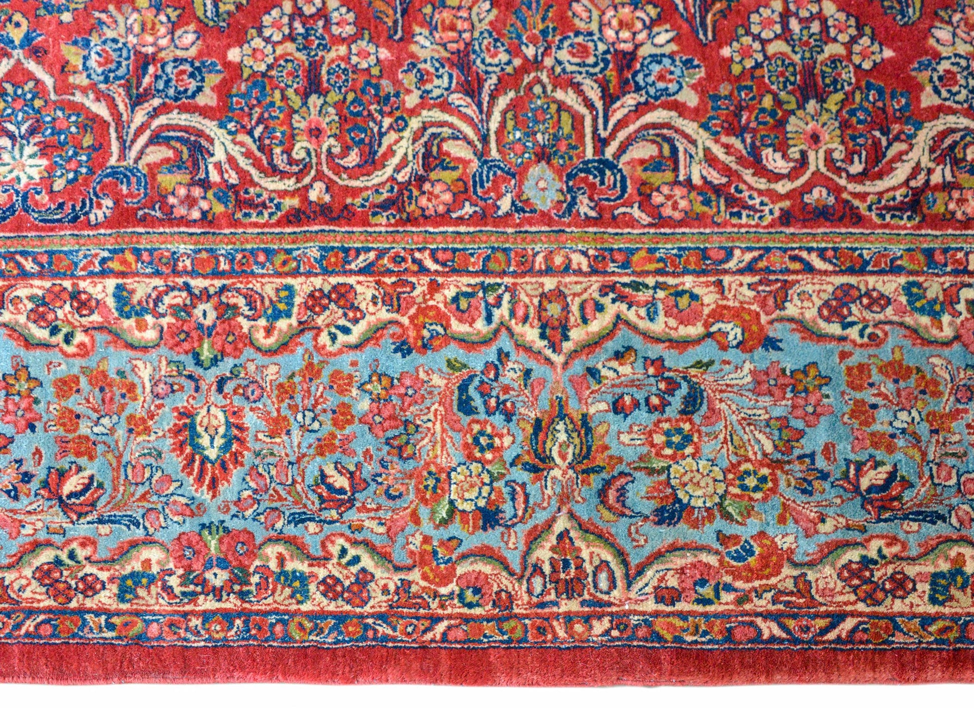 Rare Early 20th Century Square Sarouk Rug For Sale