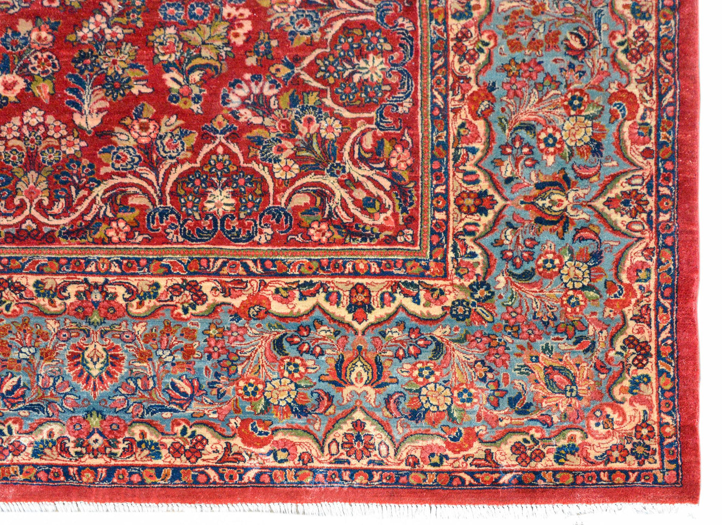 Rare Early 20th Century Square Sarouk Rug For Sale