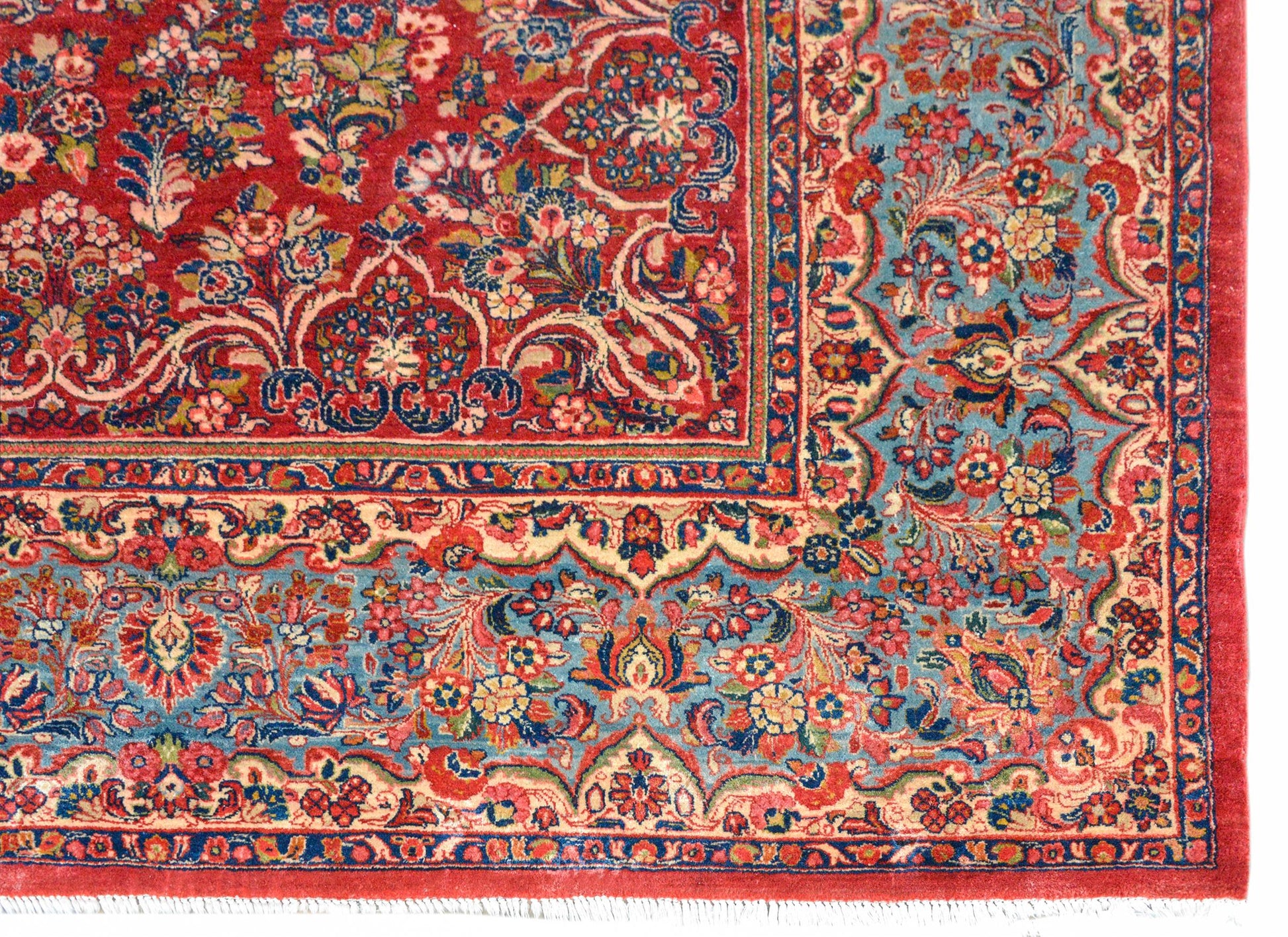 Rare Early 20th Century Square Sarouk Rug For Sale