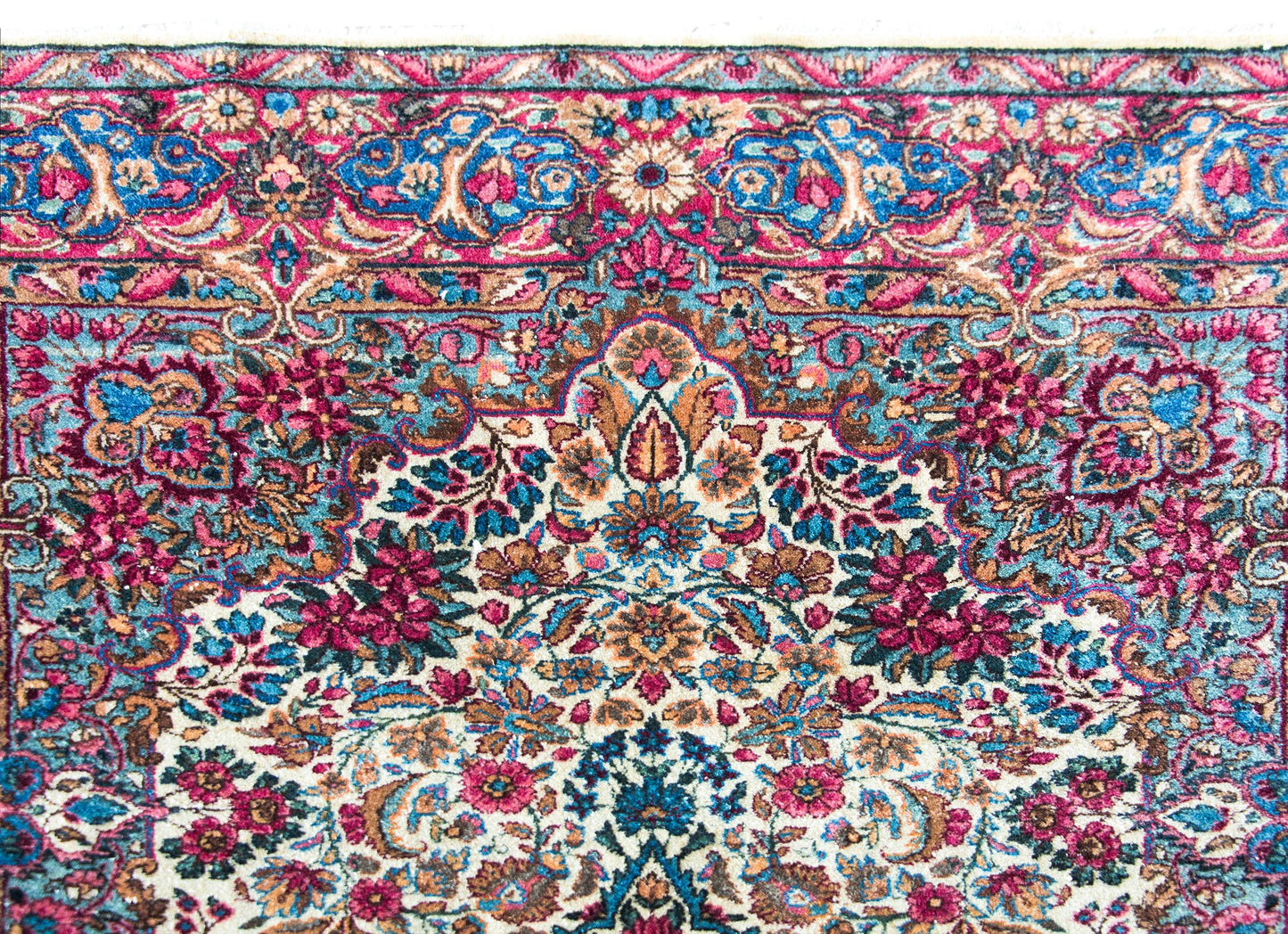 Early 20th Century Persian Kirman Rug For Sale
