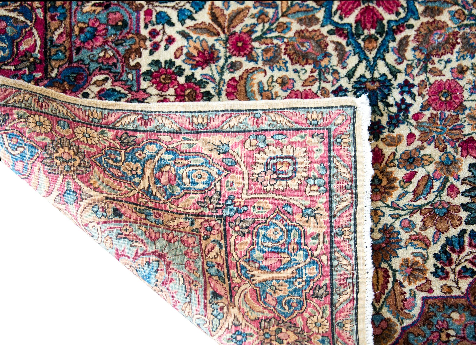Early 20th Century Persian Kirman Rug For Sale