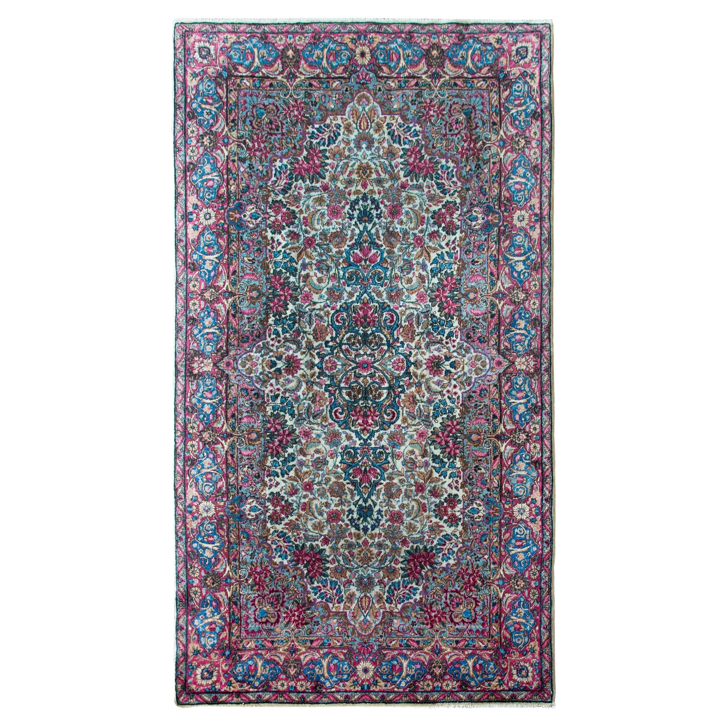 Early 20th Century Persian Kirman Rug For Sale