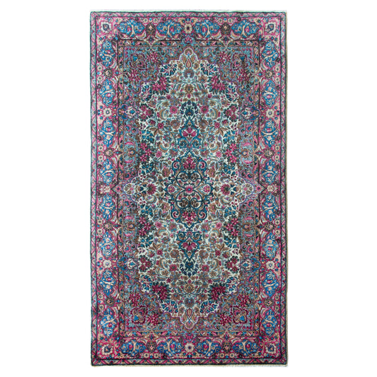Early 20th Century Persian Kirman Rug For Sale