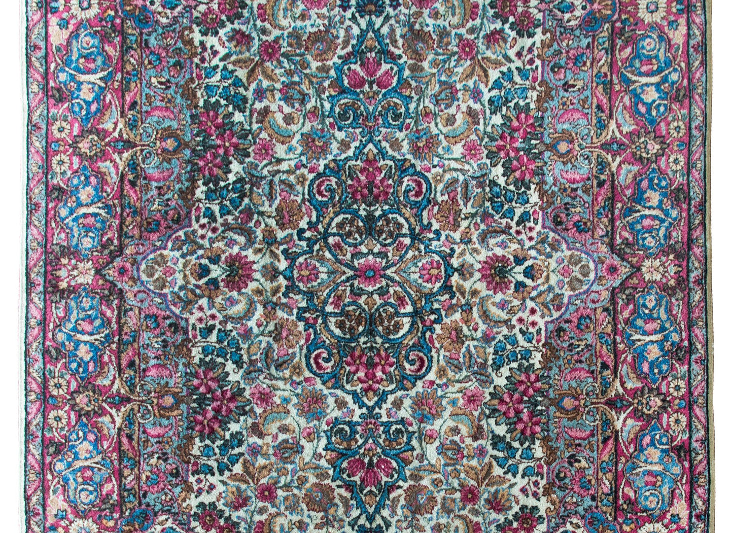 Early 20th Century Persian Kirman Rug For Sale