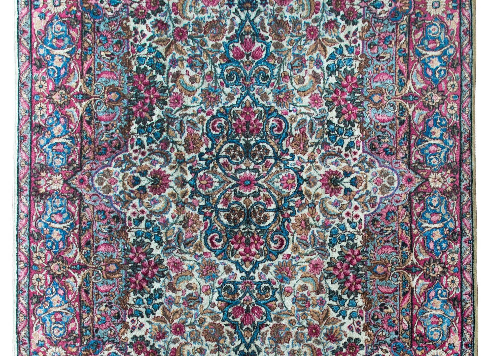 Early 20th Century Persian Kirman Rug For Sale