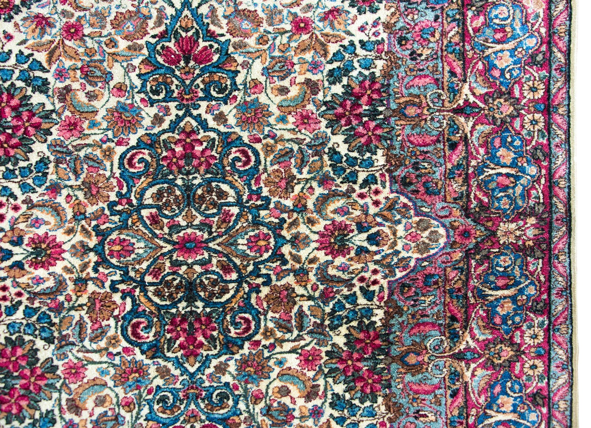 Early 20th Century Persian Kirman Rug For Sale