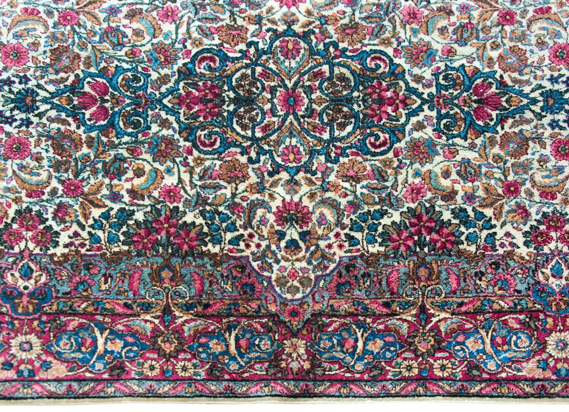 Early 20th Century Persian Kirman Rug For Sale