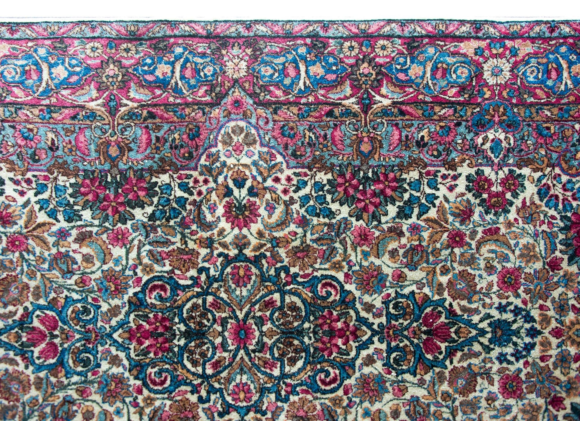 Early 20th Century Persian Kirman Rug For Sale