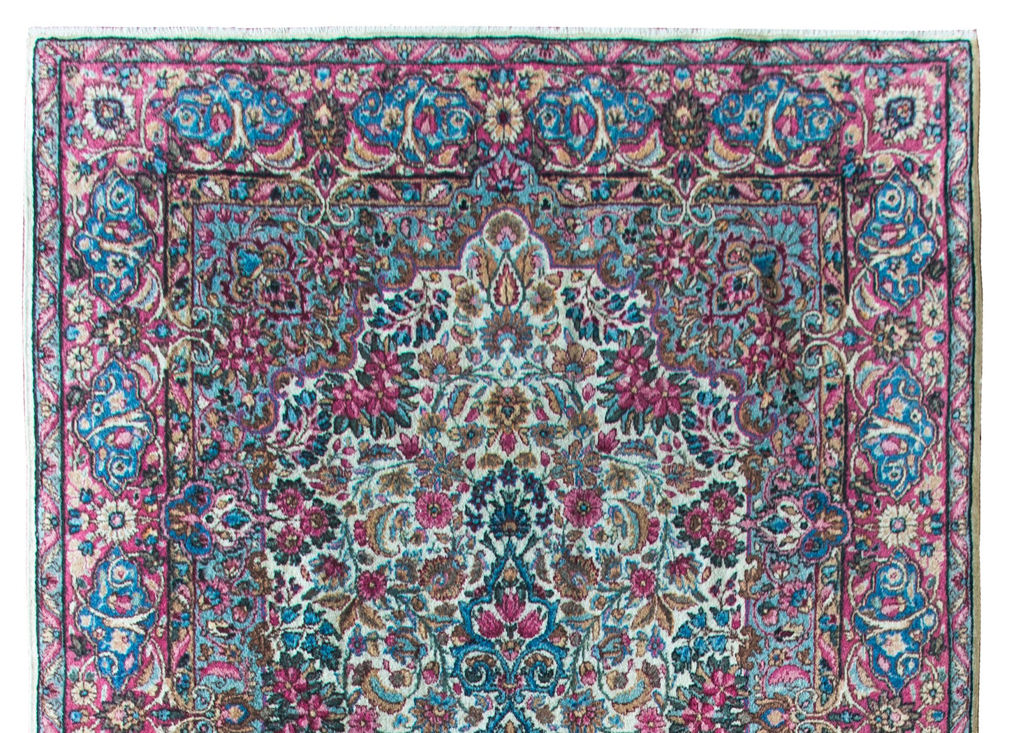 Early 20th Century Persian Kirman Rug For Sale