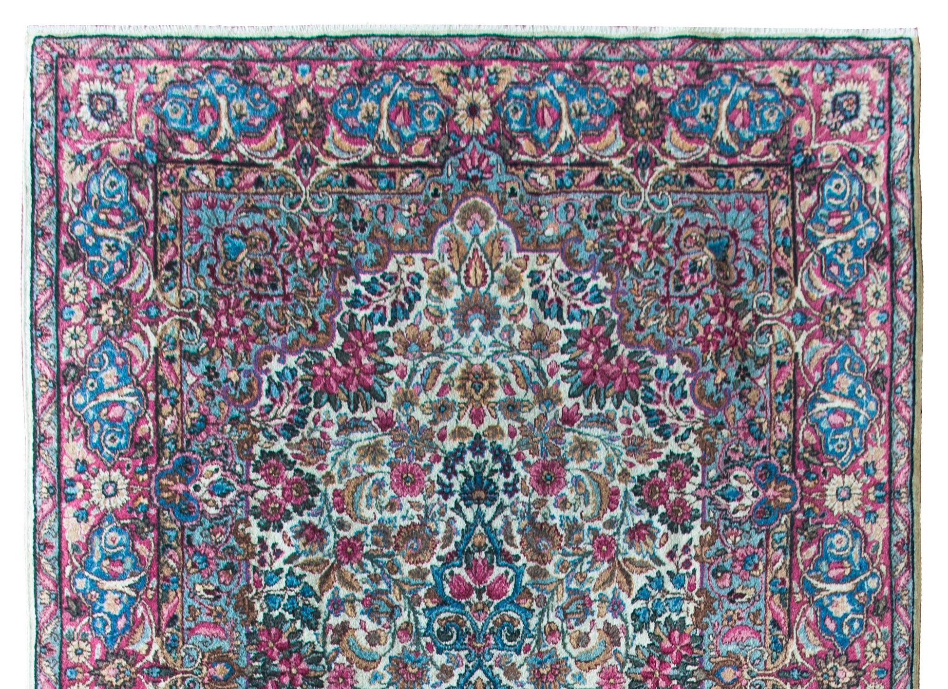 Early 20th Century Persian Kirman Rug For Sale