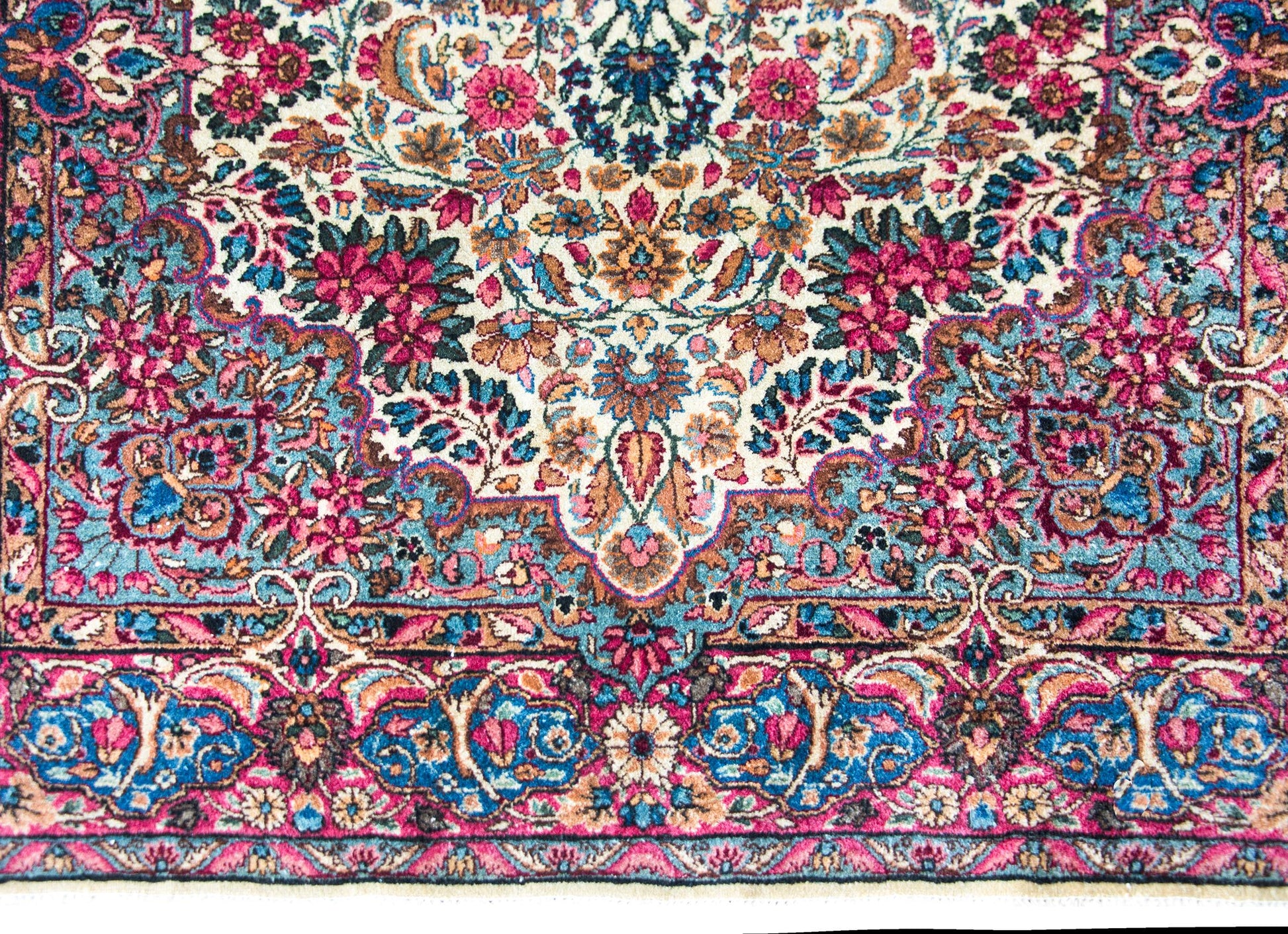 Early 20th Century Persian Kirman Rug For Sale